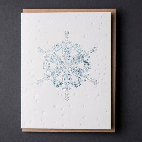 Snowflake Holographic Foil Card