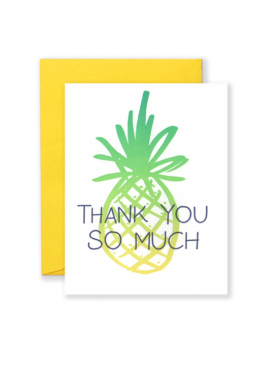 Thank You So Much Pineapple Card