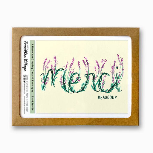 Merci Beaucoup Thank You Cards Box of 8