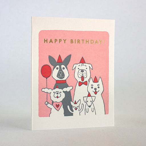 Happy Birthday Dog Party Card