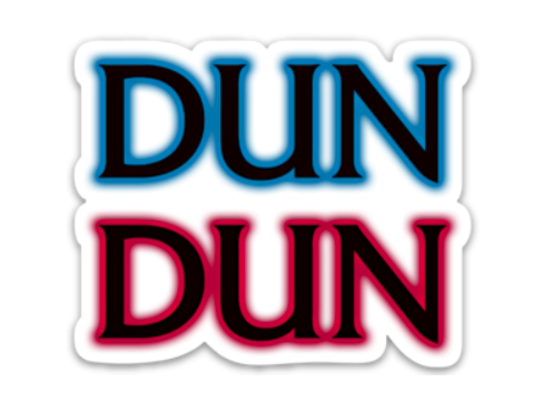 Dun Dun Law & Order SVU Vinyl Sticker