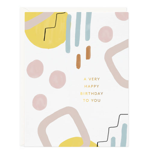 Abstract a Very Happy Birthday to You Card