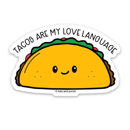 Tacos Are My Love Language Vinyl Sticker
