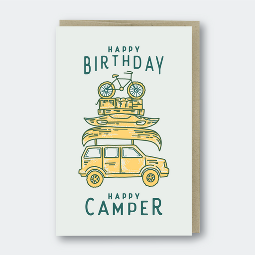 Happy Birthday Happy Camper Card