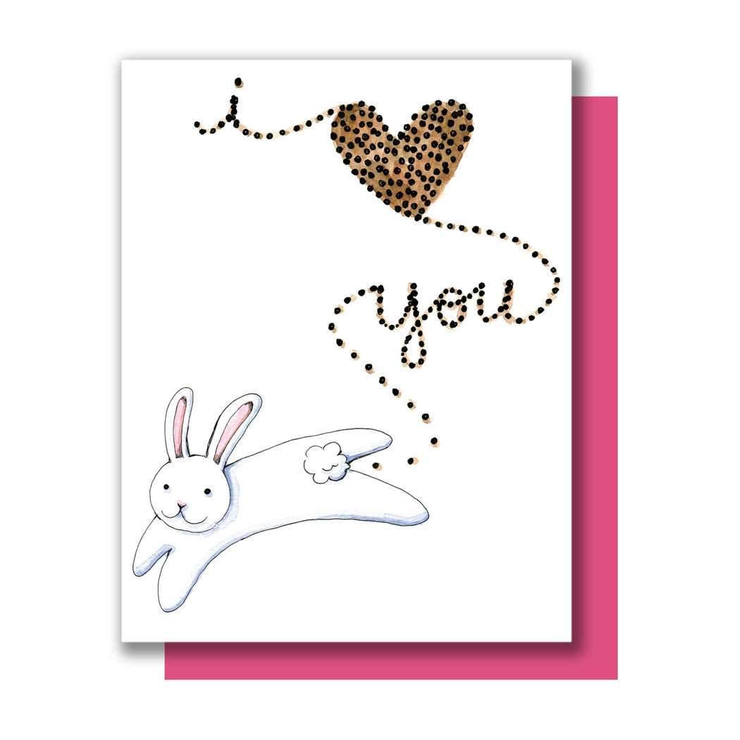 I Love You Bunny Poop Card
