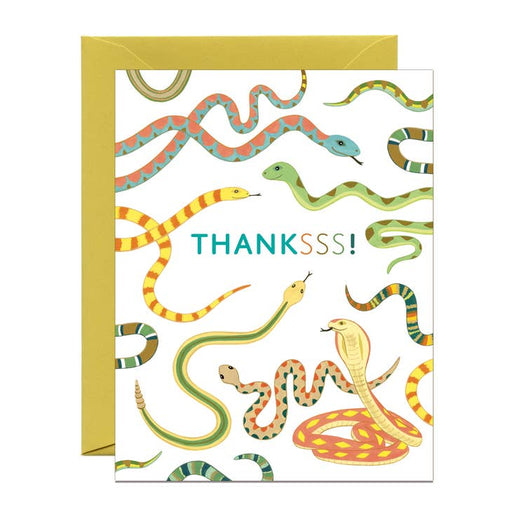Snakes Thanksss Card