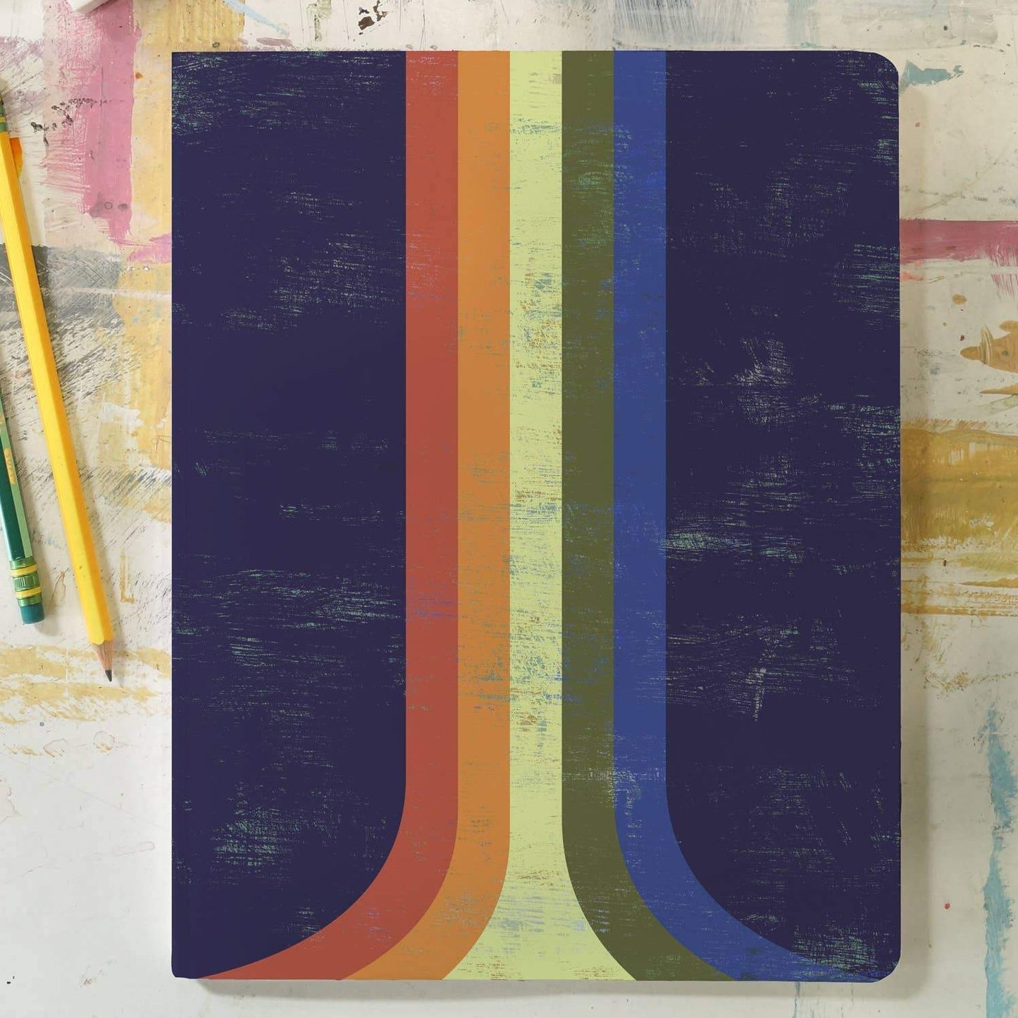 Large Velvet Touch Layflat Journal