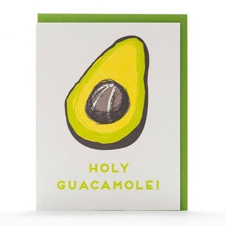 Holy Guacamole Avocado Card