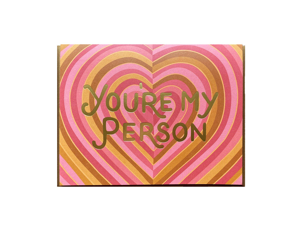 Youre My Person Radiant Hearts Foil Card