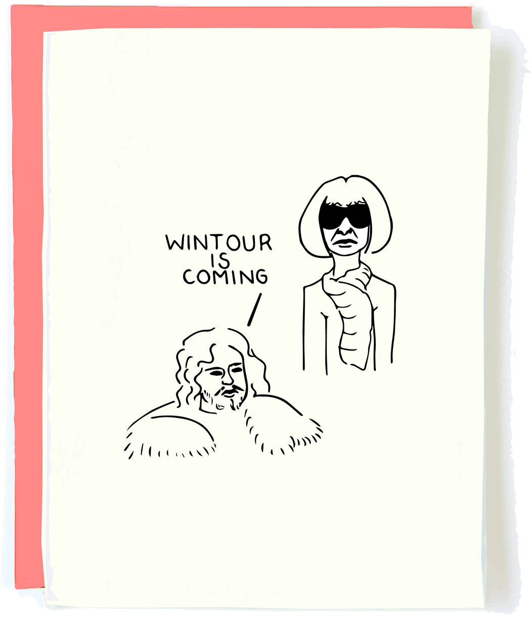 Wintour is Coming Fashion Thrones Card