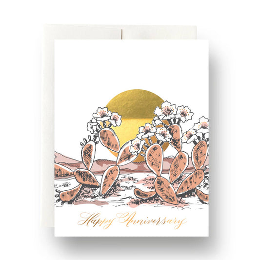 Prickly Pear Anniversary Card