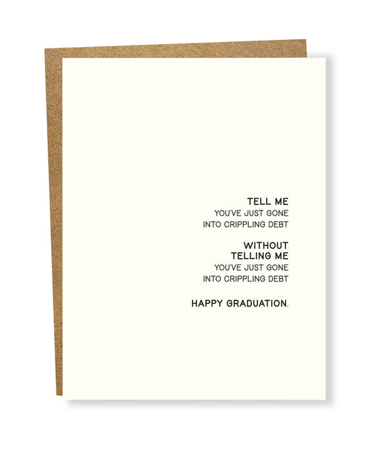 SP #1403: Crippling Debt Graduation Card