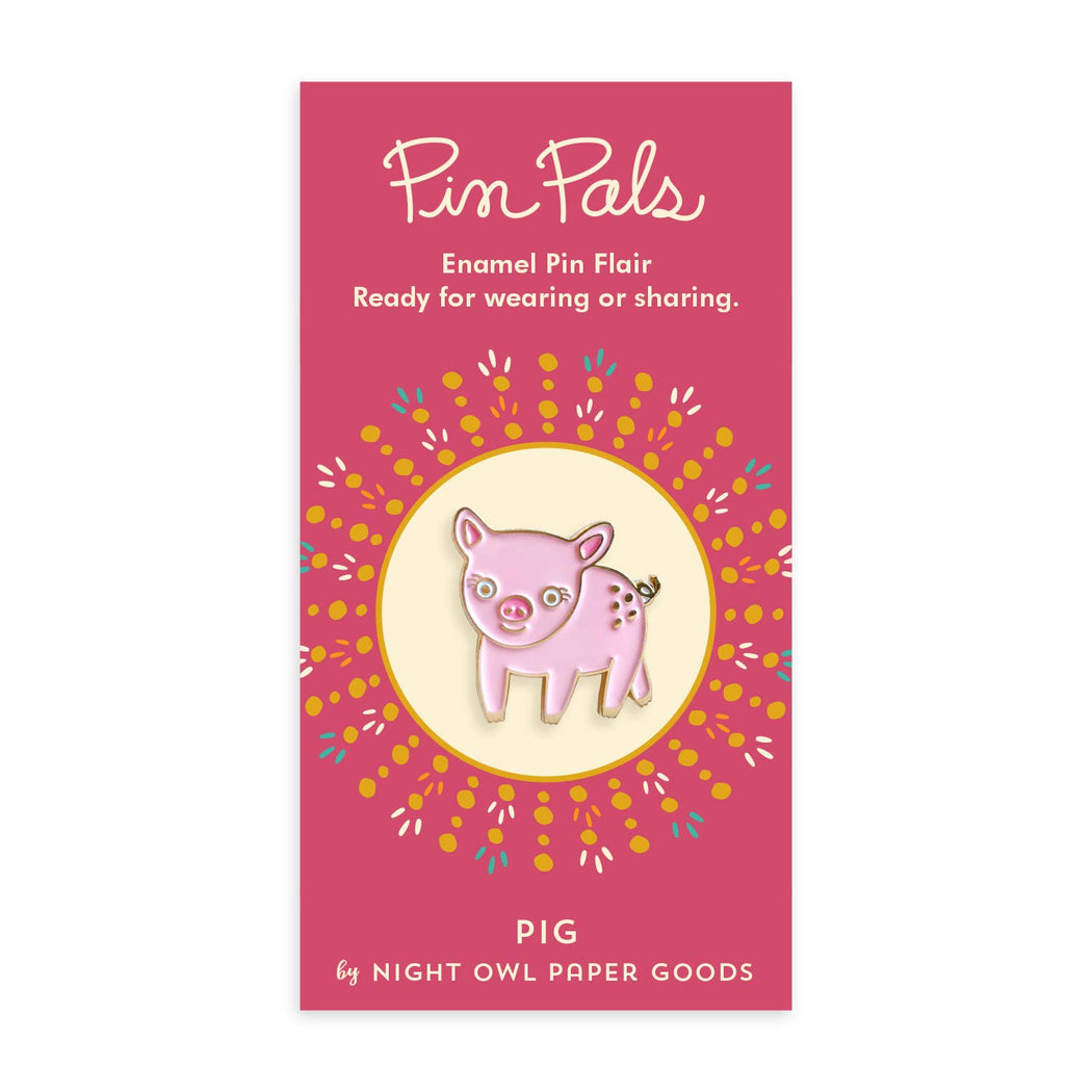Pink Pig Enamel Pin