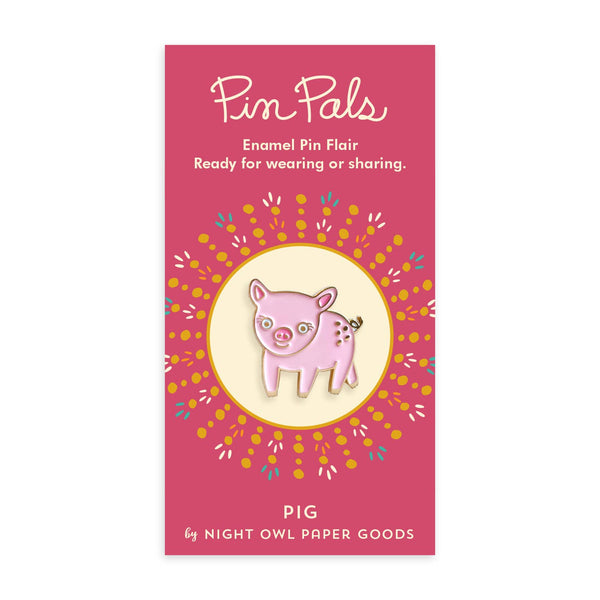 Pink Pig Enamel Pin