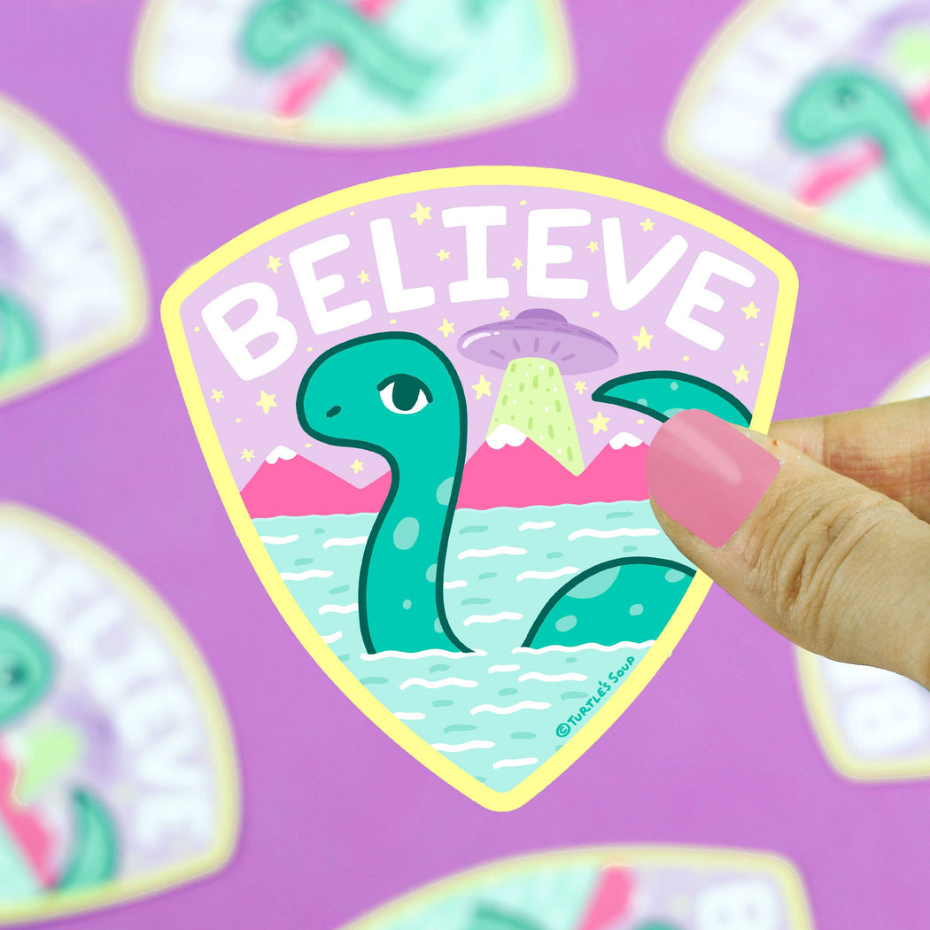 Believe Loch Ness Monster Vinyl Sticker