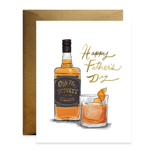 Finest Father's Day Whiskey Card