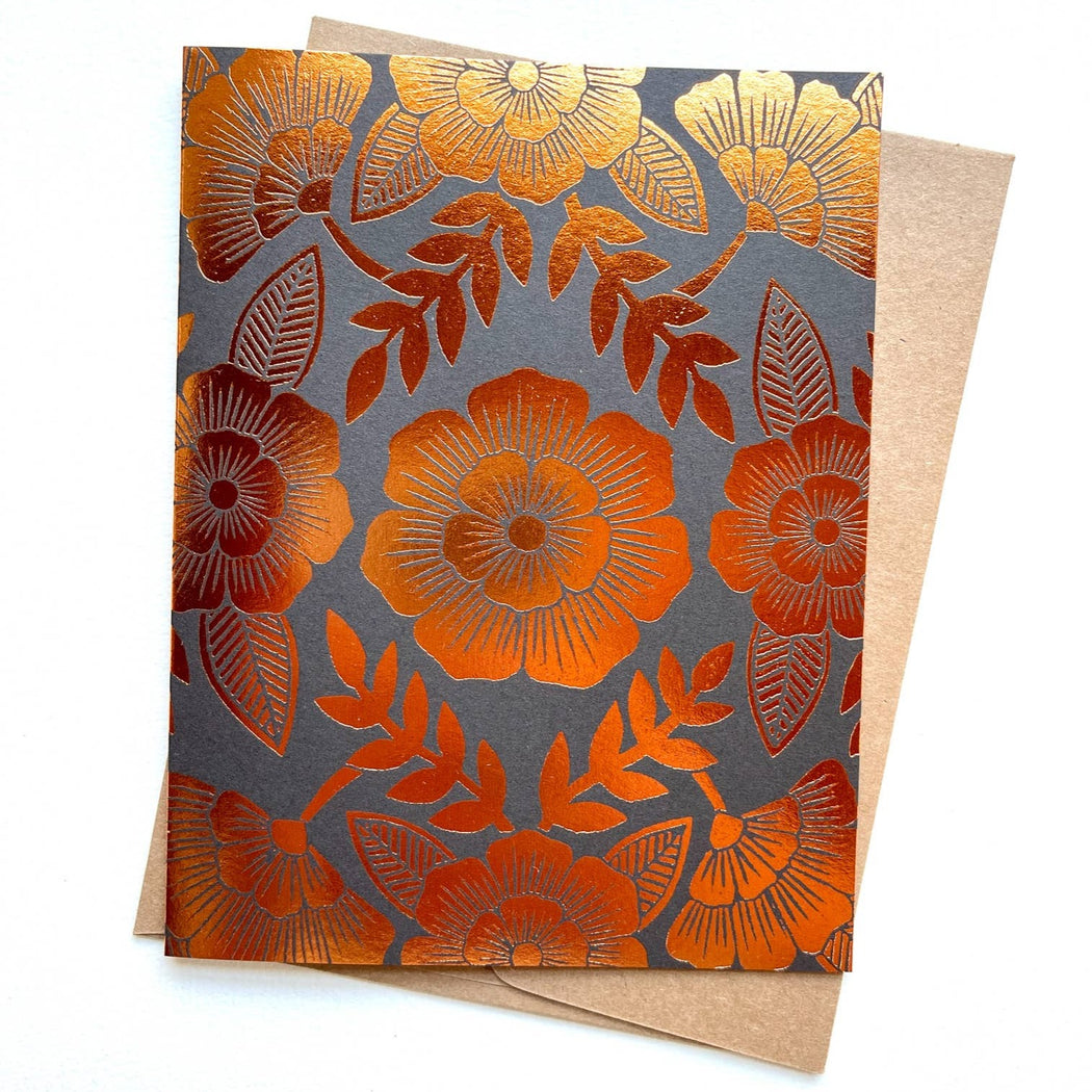 Foil Stamped Blank Floral Cards (Box Set)