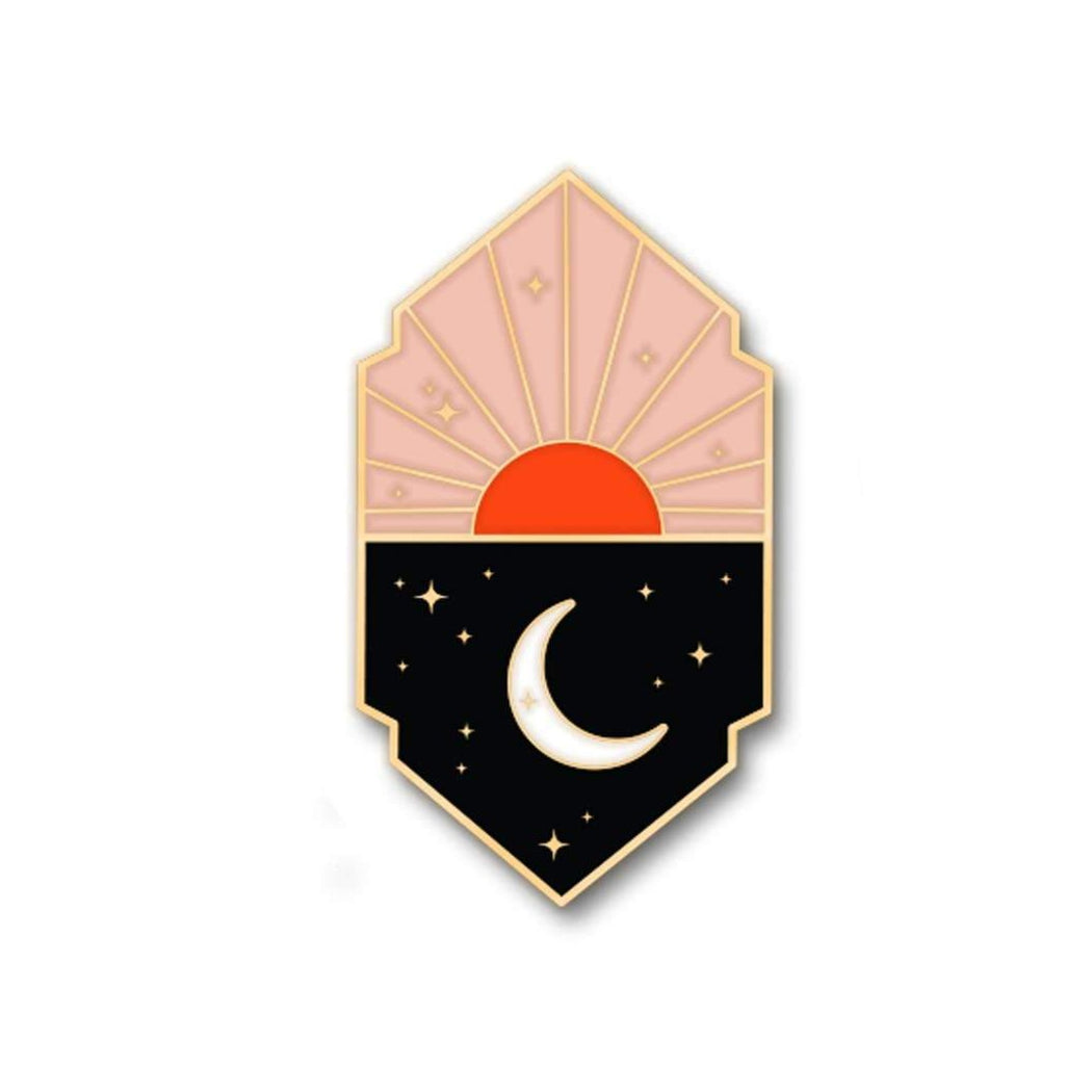 Sun & Moon Enamel Pin