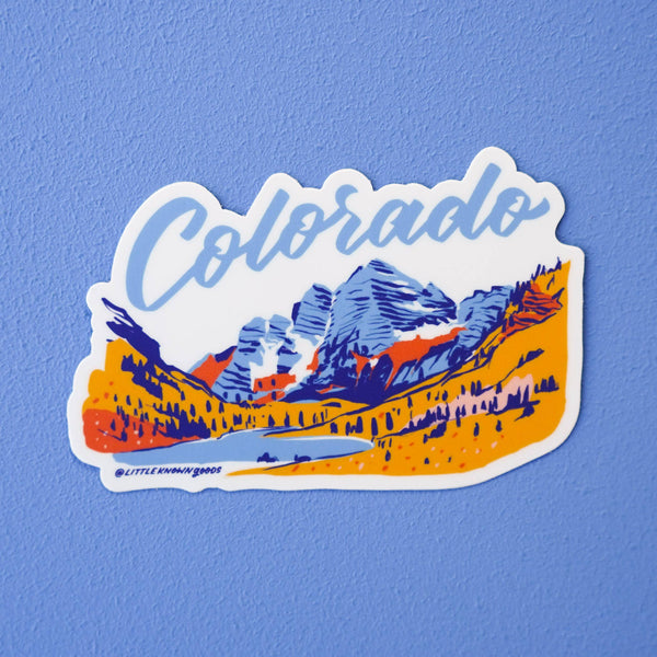 Colorado Maroon Bells Vinyl Sticker