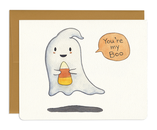 Ghost Youre My Boo Halloween Card