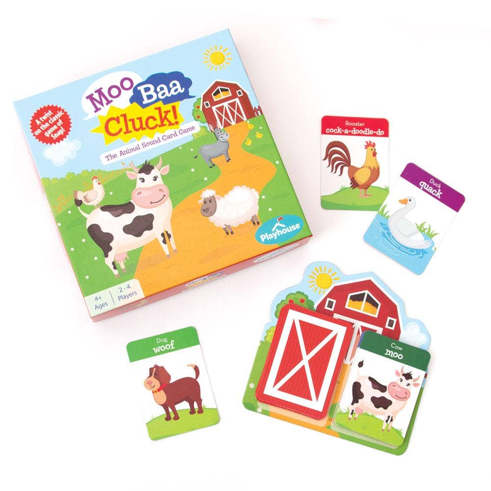 Moo Baa Cluck Snap Sounds Playing Cards