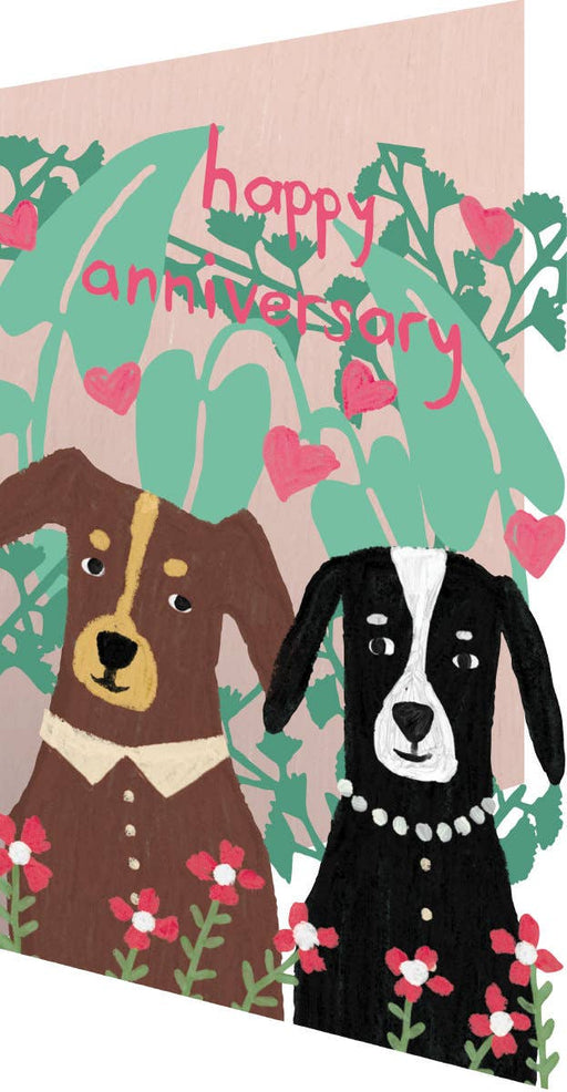 Dogs Happy Anniversary Lasercut Card