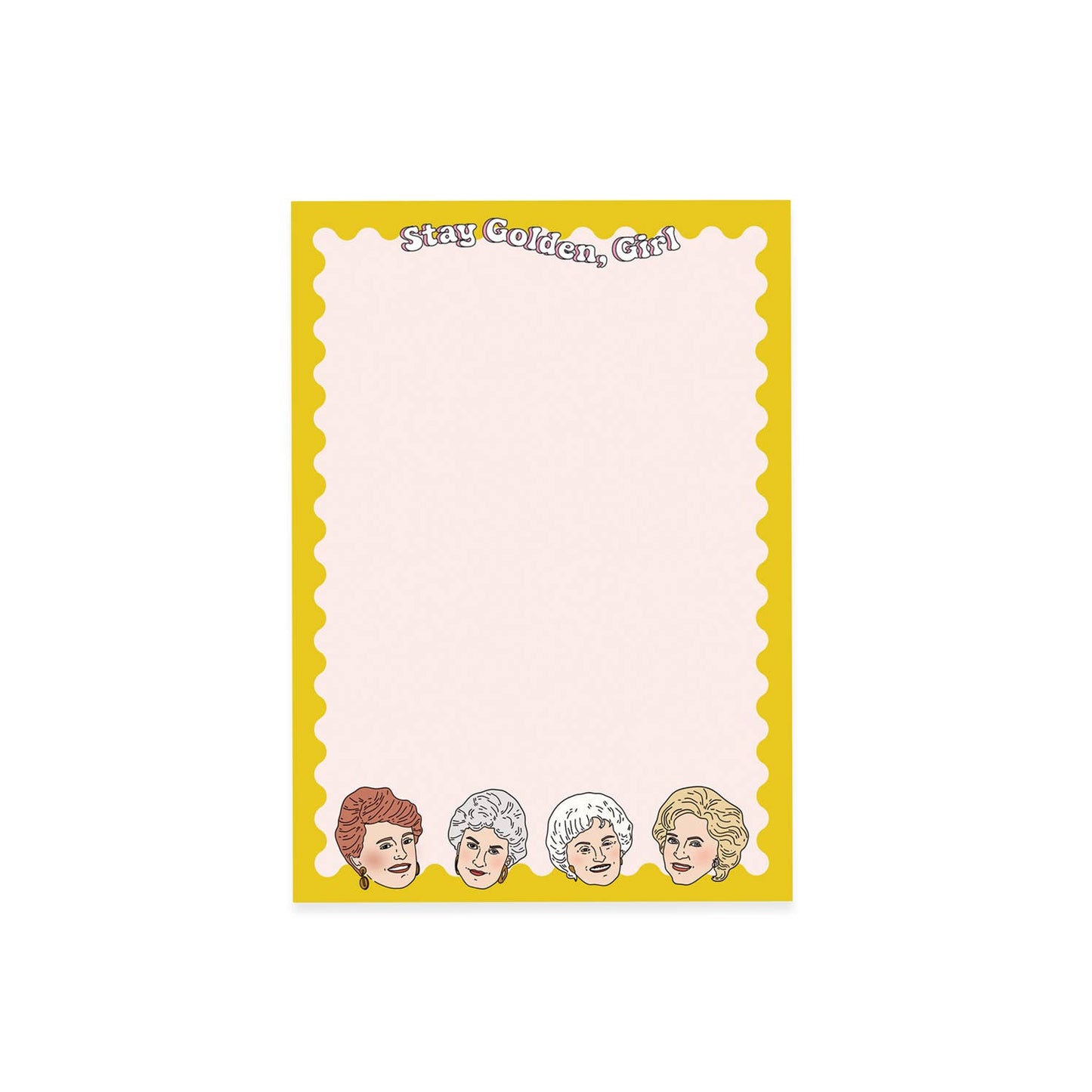 Stay Golden Girls Head Notepad
