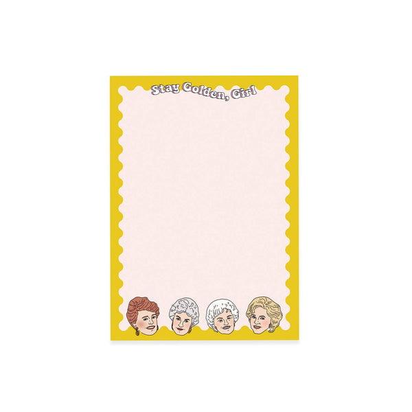 Stay Golden Girls Head Notepad