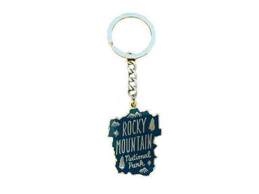Rocky Mountain National Park Enamel Keychain