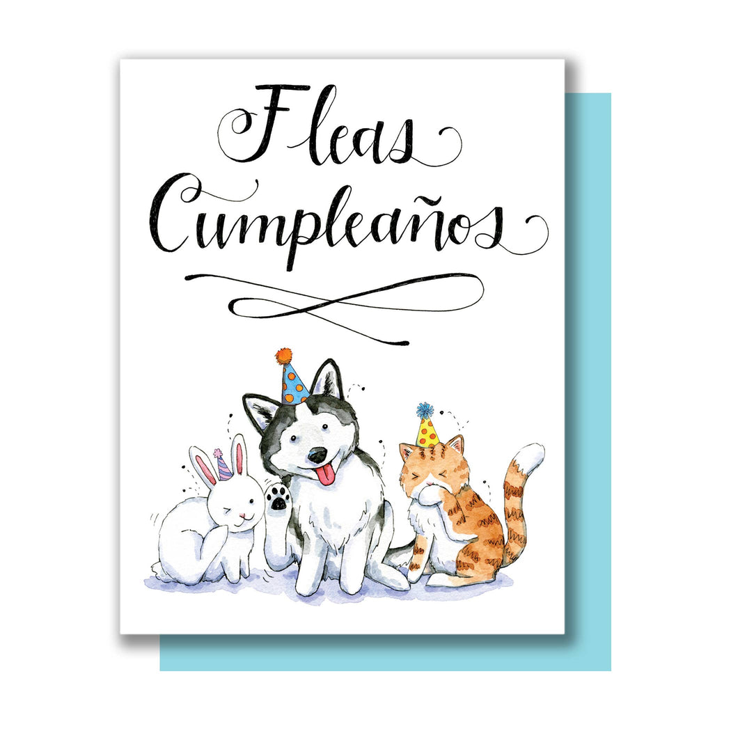 Fleas Cumpleanos Birthday Card