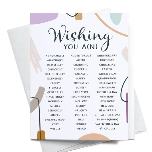 Wishing You A An Any Occasion Choice Card