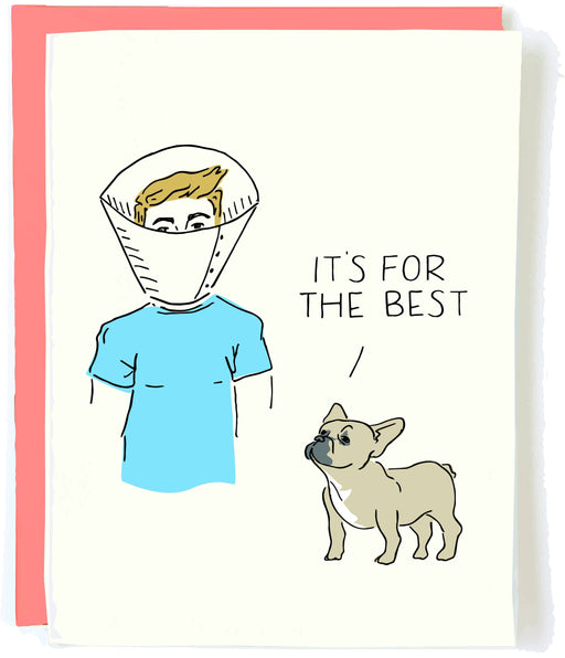 Dog Cone It's For the Best Card