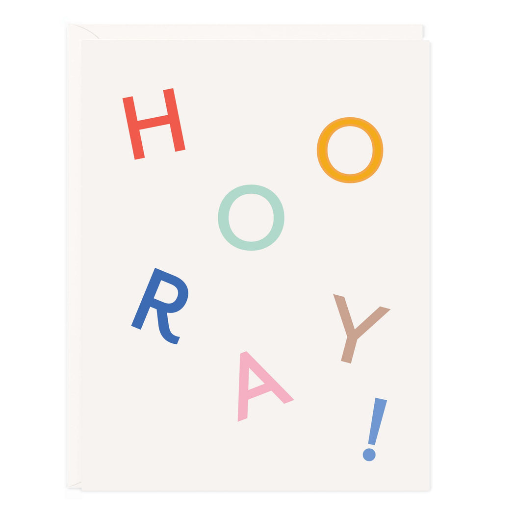 Hooray Color Letters Card