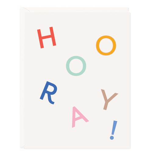 Hooray Color Letters Card