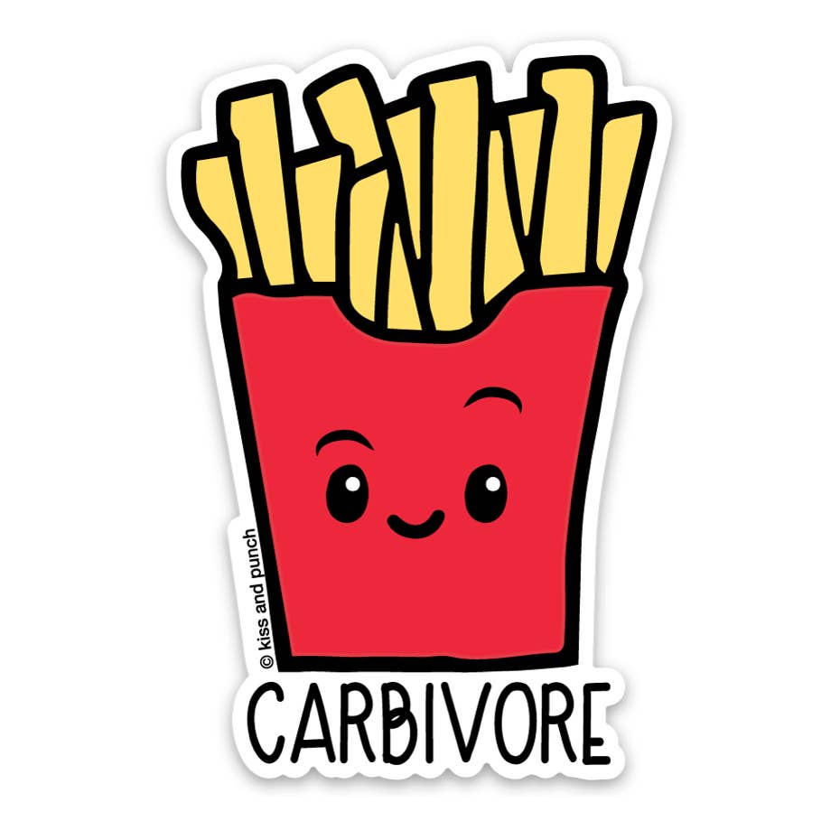 Carbivore French Fries  Vinyl Sticker