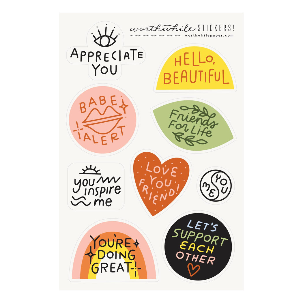 Friendship Sticker Sheet