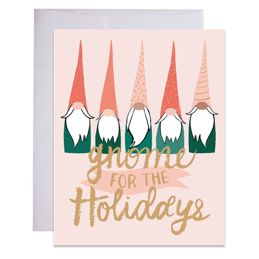 Gnome for the Holidays Pink Card