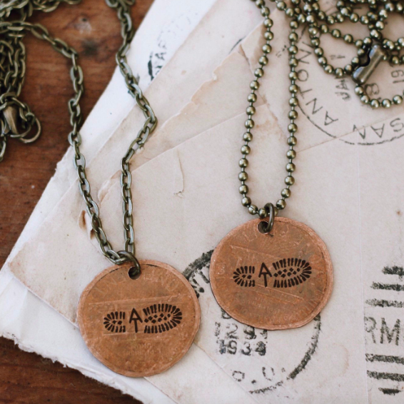 Stamped Penny Necklace — Marrygrams