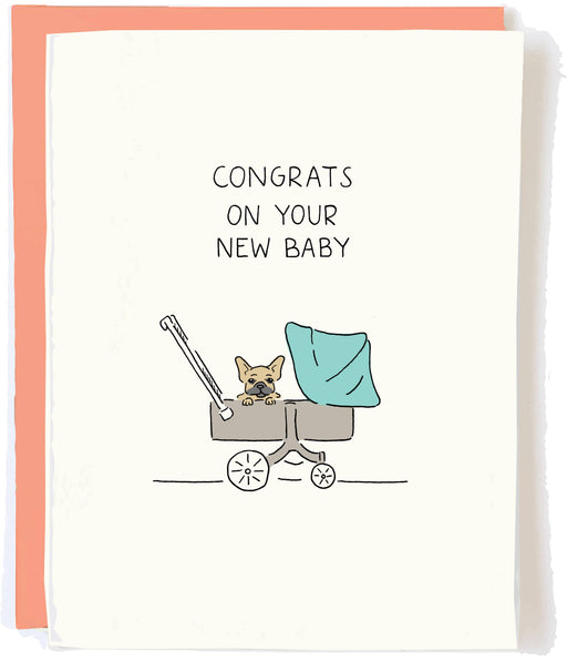 Congrats On Your New Baby Frenchie Card