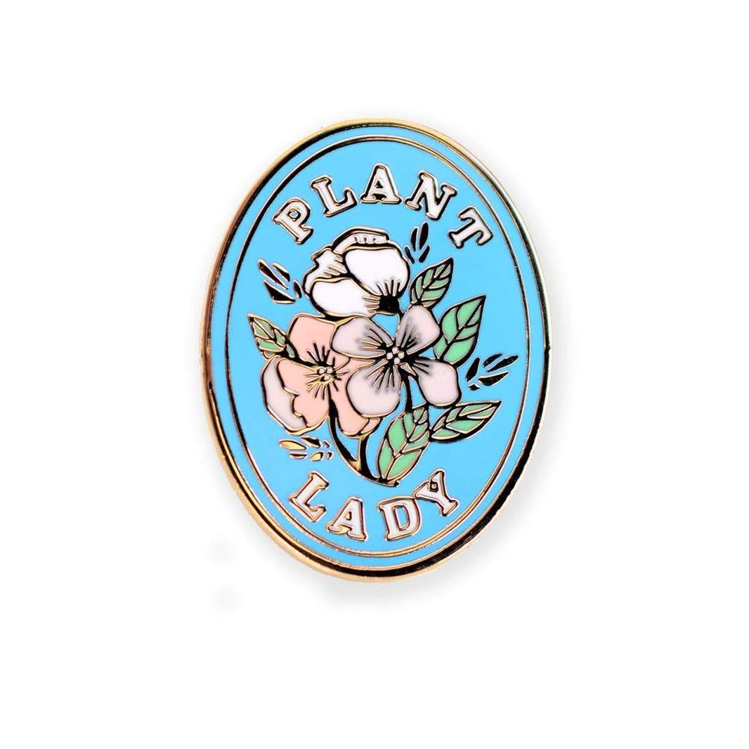 Plant Lady Enamel Pin