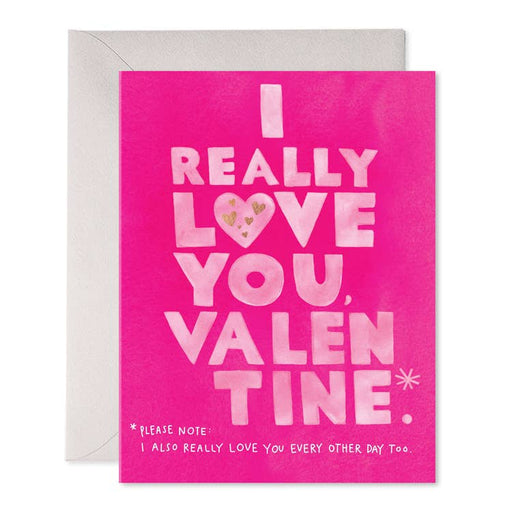 Really Love You Valentine Asterisk Card