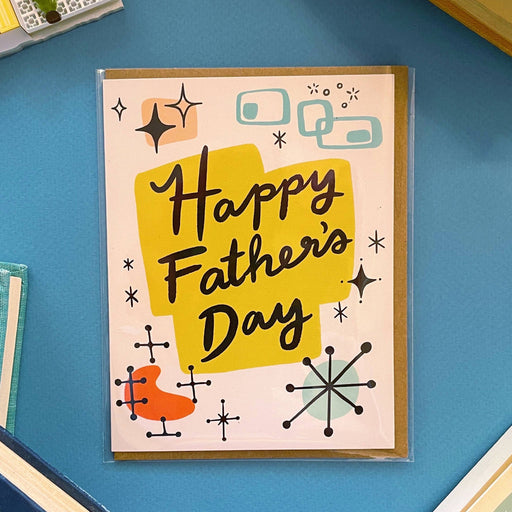 Retro Happy Fathers Day Card