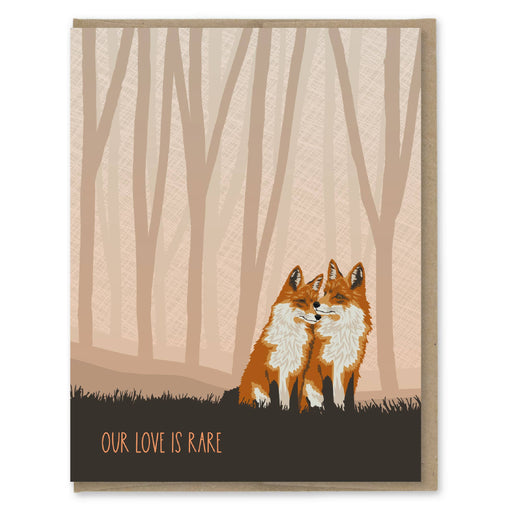 Foxes Our Love is Rare Card