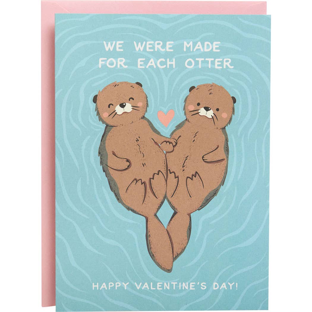 Made For Each Otter Valentines Card