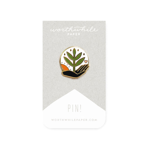 Grow Plant Enamel Pin