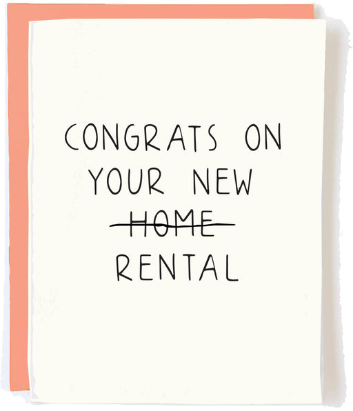 Congrats On Your New Rental Home Card