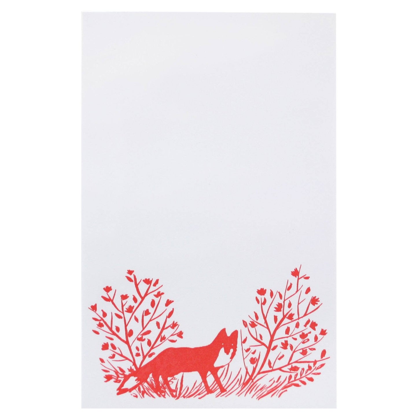 Fox Letterpress Notepad