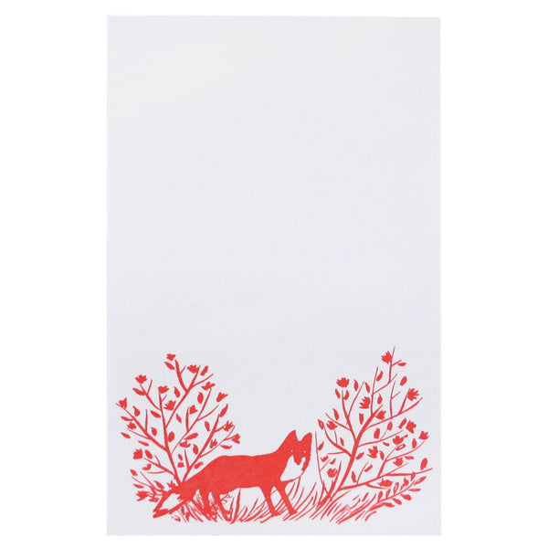 Fox Letterpress Notepad