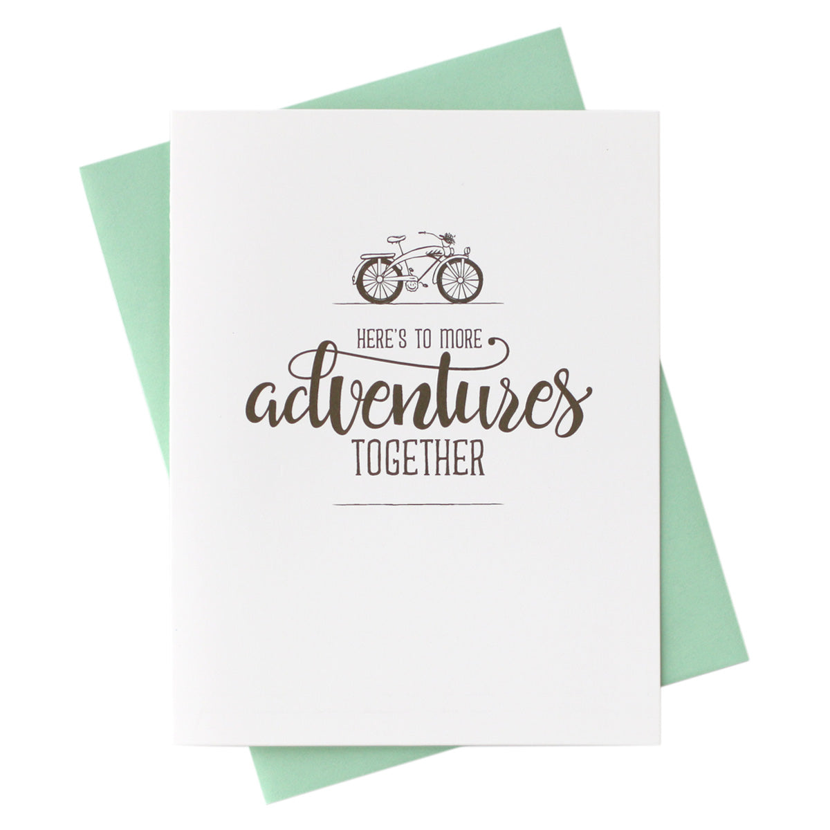 here's to more adventures together Anniversary Card, Love Note, Just Because