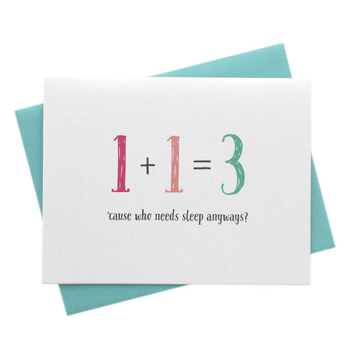 Baby Math, Funny New Parents Card